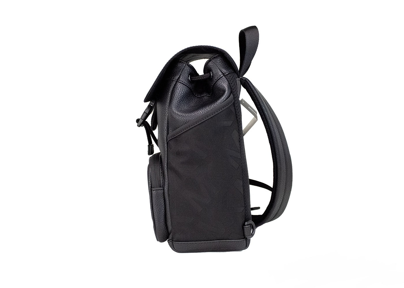 Michael Kors Kent Medium Black Nylon Leather Sport Slingpack Backpack Bag