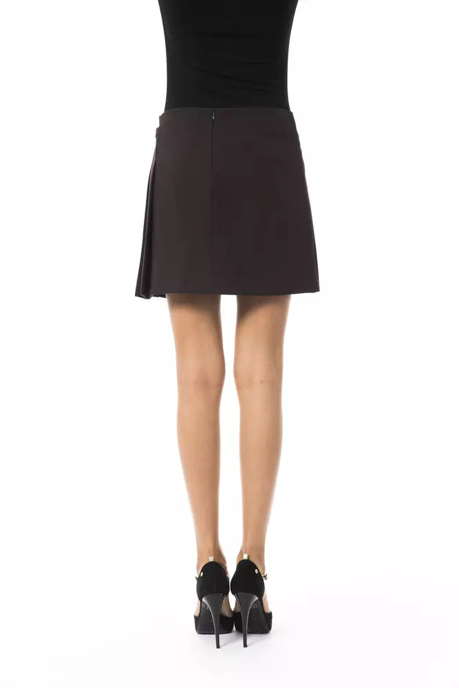 BYBLOS Chic Brown Tulip Short Skirt