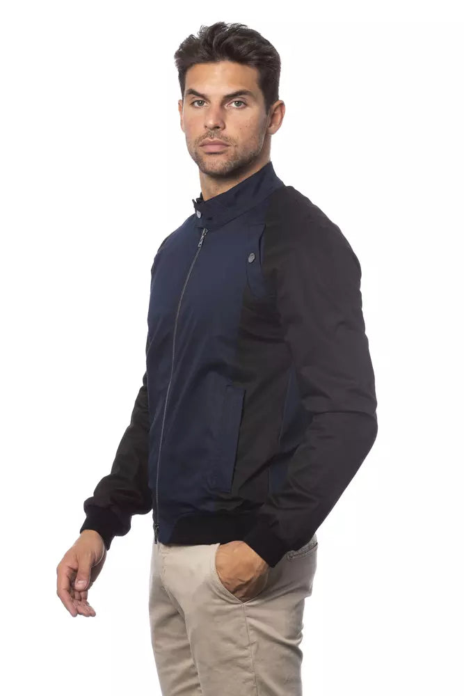 Verri Sleek Blue Bomber Jacket - Men's Couture