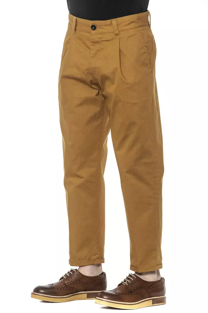 PT Torino Elegant Cotton Pleated Men's Trousers