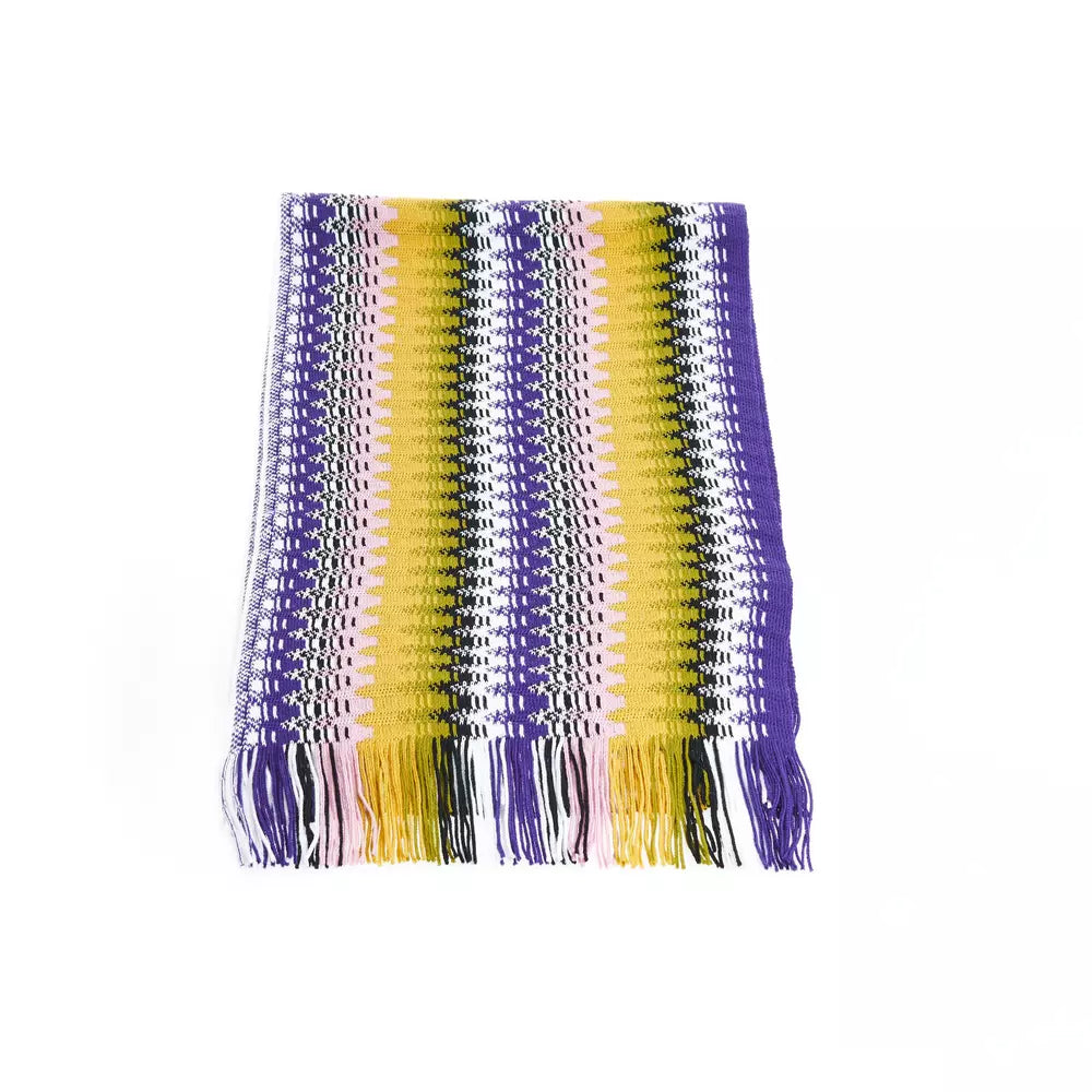 Missoni Geometric Pattern Fringed Scarf