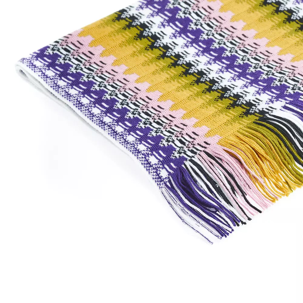 Missoni Geometric Pattern Fringed Scarf