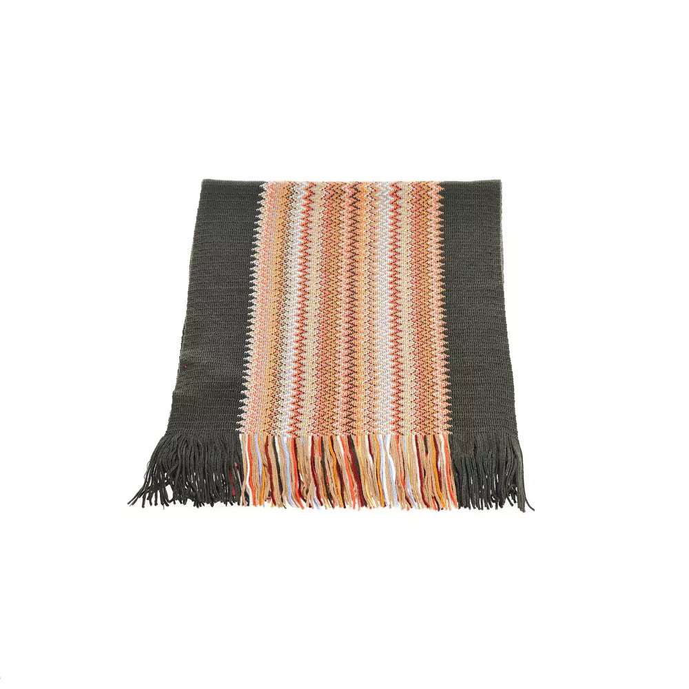 Missoni Geometric Fringe Scarf in Vibrant Hues