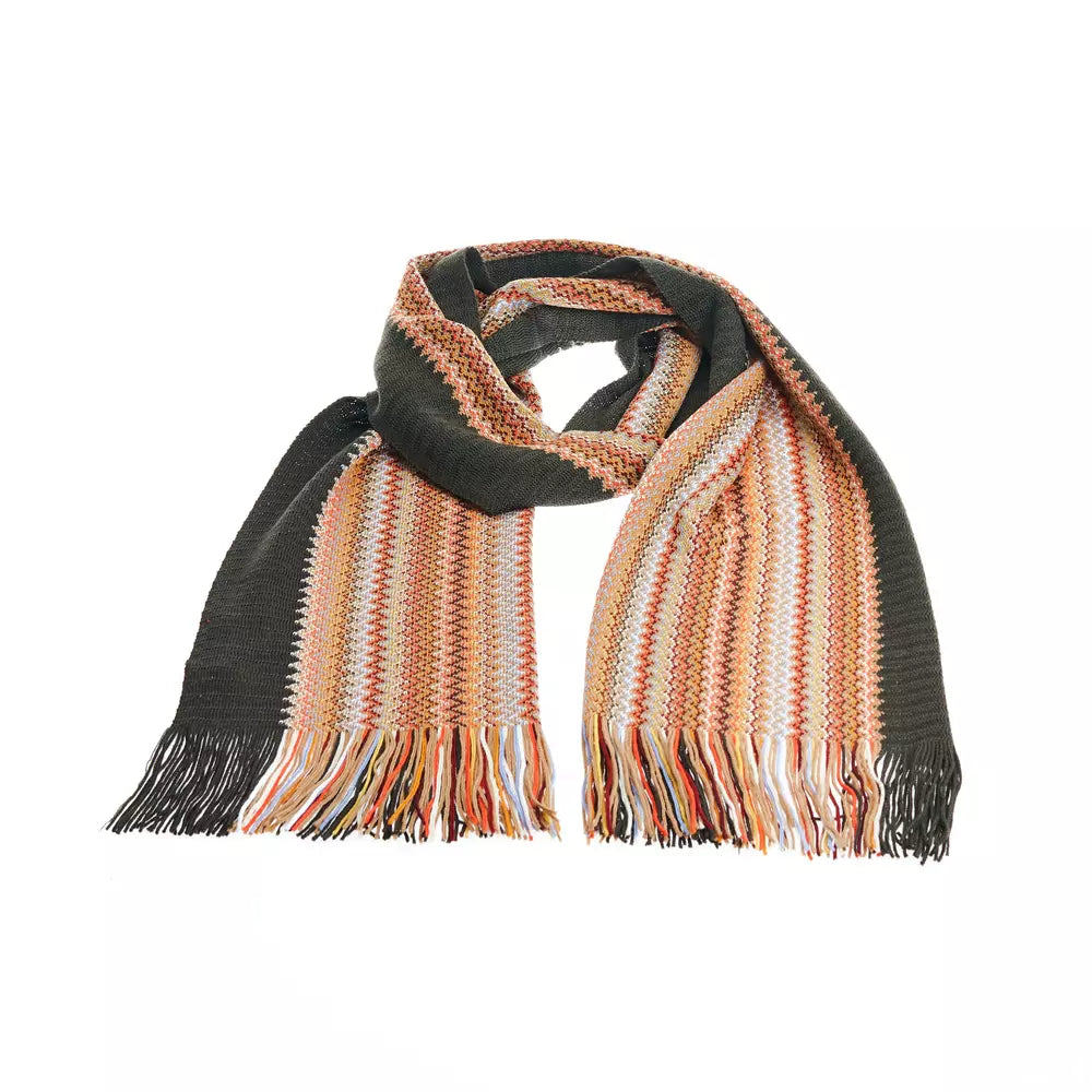 Missoni Geometric Fringe Scarf in Vibrant Hues