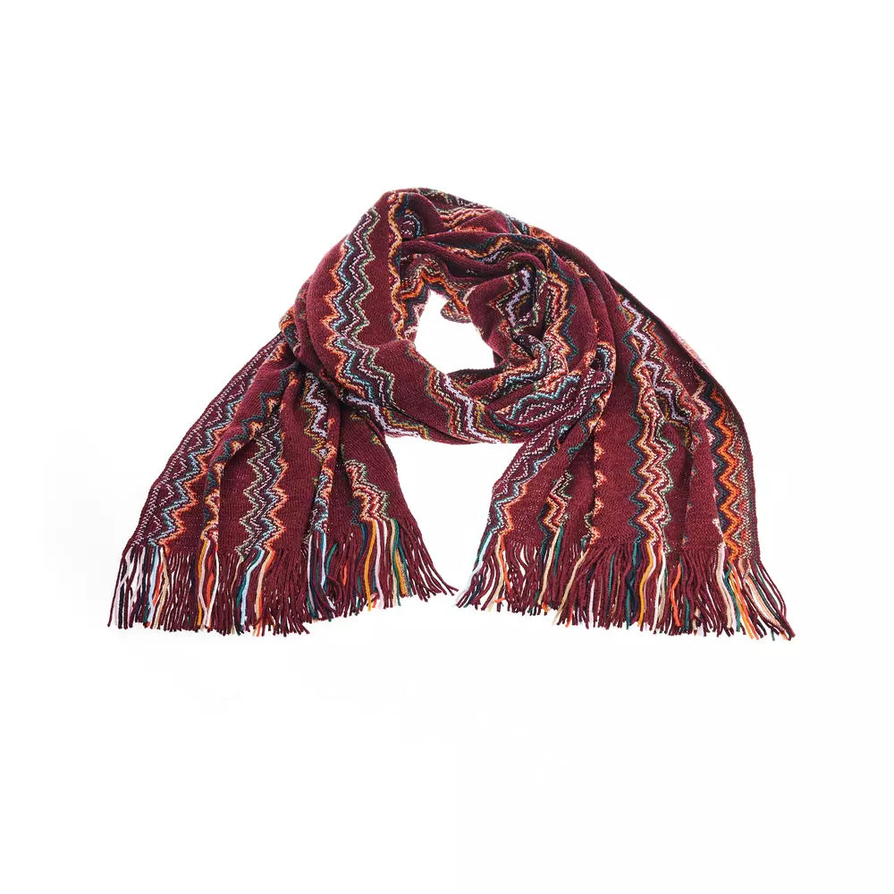 Missoni Geometric Fringe Scarf in Vibrant Wool Blend