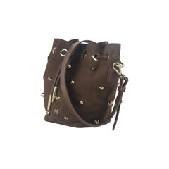 Cavalli Class Elegant Dark Brown Bucket Bag