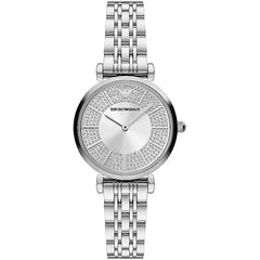 Emporio Armani Silver Steel Quartz Watch