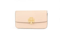 Tory Burch Britten Small Meadowsweet Leather Chain Wallet Crossbody Bag